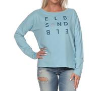 ELBSAND - Women's Ingiara T-Shirt - Longsleeve, Gr. XL, blau (Cameo)