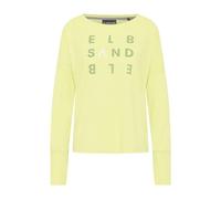 Elbsand Damen Longsleeve leichtes Langarmshirt mit Frontprint ESIngiara 70404 00 Sunny Lime (2260) M