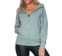 Elbsand Kaire Damen Sweatjacke, schmal geschnitten, Weite Kapuze