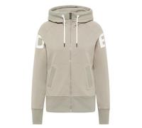 Elbsand Kalea Damen Sweatjacke, Kapuze, Kängurutasche, Slim fit (DE/NL/SE/PL, Alphanumerisch, XL, Regular, Regular, Cloud White + Pale Fern)