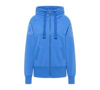 Elbsand Kalotta Damen Sweatjacke, Zip-Jacke mit weiter Kapuze und Kägurutasche, schmal geschnitten