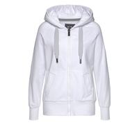 Kapuzensweatjacke ELBSAND "Kelda" Gr. L/40, weiß Damen Sweatjacken (98515554-L)