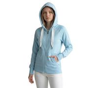 Elbsand Damen Zipjacke Kelda Hood Regular XL Blau (WaveBlue)