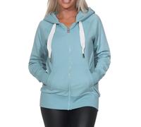 Elbsand Kelda Damen Sweatjacke mit Kapuze, Zip-Jacke, Reißverschluss