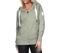 Elbsand Kelda Damen Sweatjacke mit Kapuze, Zip-Jacke, Reißverschluss
