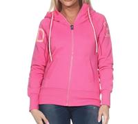 Elbsand Kinea Damen Sweatjacke, Zip-Jacke mit Kapuze, schmal geschnitten