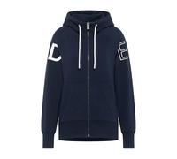 Elbsand Kinea Damen Sweatjacke, Zip-Jacke mit Kapuze, schmal geschnitten