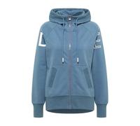 Elbsand Kinea Damen Sweatjacke, Zip-Jacke mit Kapuze, schmal geschnitten (DE/NL/SE/PL, Alphanumerisch, XL, Regular, Regular, Coast Blue)