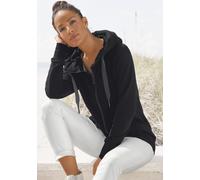 Elbsand "Kria" mit Logodruck hinten, lässige Freizeitjacke mit Taschen (62938412-XXL) schwarz