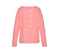 Langarmshirt ELBSAND "Raina" Gr. XL (42), orange (koralle) Damen Shirts Jersey mit Logoprint hinten, Longsleeve aus Baumwoll-Mix (67096626-XL)