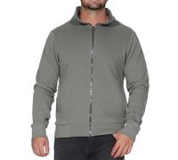 Elbsand Levin Herren Sweatjacke, Zip-Jacke, Stehkragen, Leistentaschen, Stehkragen, Leistentaschen, schmal geschnitten
