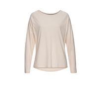 Longsleeve ELBSAND "Tira" Gr. L (40), beige (creme meliert) Damen Shirts Langarm mit Logodruck hinten (43637323-L)