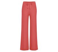 Loungehose ELBSAND, Damen, Gr. 40/42, N-Gr, rot, Feinstrick, Obermaterial: 55% Baumwolle, 45% Nylon, unifarben, bequem lang, Hosen Loungehose, aus hochwertigem Feinstrick, Loungewear (73975102-40) rot