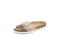 Pantolette ELBSAND "Sandale", Damen, Gr. 40, beige, Obermaterial: 100% Rindsleder. Decksohle: 100% Rindsleder. Laufsohle: 100% Synthetik, unifarben, Schuhe Pantolette, Mule, offener Schuh aus Leder mi
