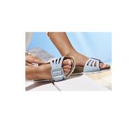 Pantolette ELBSAND Gr. 41, blau (hellblau) Damen Schuhe Pantoletten Mule, Sandale, offener Schuh, hochwertiges Leder, weiches Korkfußbett Bestseller (36499353-41)