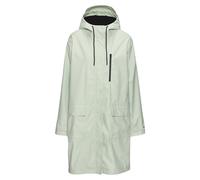 Regenjacke ELBSAND, Damen, Gr. 38, grün (hellgrün), Obermaterial: 60% Polyurethan, 40% Polyester. Futter: 100% Polyester. Meshfutter: 100% Polyester, unifarben, modisch, gerade knielang, Langarm norma