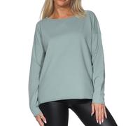 Elbsand Riane Damen Sweatshirt, Rundhalsausschnitt, leicht kastige Schnittform