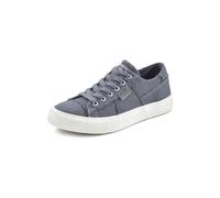 Sneaker ELBSAND Gr. 37, blau Damen Schuhe Sneaker aus Textil im modischen Used-Look VEGAN (30494228-37)