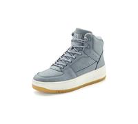 Sneaker ELBSAND "Freizeitschuh, Halbschuh, High Top Sneaker, Turnschuh, Schnürschuh", Damen, Gr. 39, blau (hellblau), Obermaterial: 100% Lederimitat. Decksohle: 100% Textilmaterial. Futter: 100% Texti