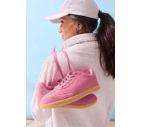 Sneaker ELBSAND "Freizeitschuh", Damen, Gr. 42, pink, Obermaterial: 93% Rindsleder, 7% Lederimitat. Futter: 100% Polyester. Decksohle: 100% Textilmaterial. Laufsohle: 100% Synthetik, Veloursleder, cas