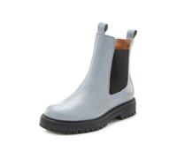 Stiefelette ELBSAND "Chelseaboots, Schlupfstiefel, Bikerboots, Sommerstiefelette", Damen, Gr. 36, blau (hellblau), Obermaterial: 100% Rindsleder. Decksohle: 100% Synthetik. Futter: 100% Synthetik. Lau
