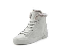 Stiefelette ELBSAND, Damen, Gr. 37, hellgrau, Obermaterial: 94% Lederimitat, 6% Textilmaterial. Decksohle: 100% Textilmaterial. Futter: 100% Textilmaterial. Laufsohle: 100% Synthetik, unifarben, used,