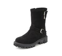 Stiefelette ELBSAND, Damen, Gr. 39, schwarz, Obermaterial: 100% Rindsleder. Decksohle: 100% Textilmaterial. Futter: 85% Textilmaterial, 15% Lederimitat. Laufsohle: 100% Synthetik, Veloursleder, unifar