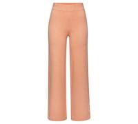 Strickhose ELBSAND, Damen, Gr. 44/46, N-Gr, orange (aprikose), Feinstrick, Obermaterial: 50% Viskose, 28% Polyester, 22% Nylon, meliert, unifarben, bequem lang, Hosen, mit weitem Bein und eingestrickt