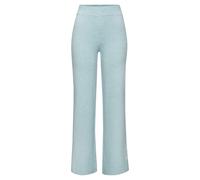 Strickhose ELBSAND, Damen, Gr. 32/34, N-Gr, blau, Feinstrick, Obermaterial: 50% Viskose, 28% Polyester, 22% Nylon, meliert, unifarben, bequem lang, Hosen, mit weitem Bein und eingestricktem Logo, Loun