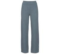 Strickhose ELBSAND, Damen, Gr. 32/34, N-Gr, blau (petrol), Feinstrick, Obermaterial: 50% Viskose, 28% Polyester, 22% Nylon, meliert, sehr bequem lang, Hosen, aus weichem hochwertigem Strick, Loungewea