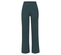 Strickhose ELBSAND, Damen, Gr. 36/38, N-Gr, blau (petrol), Feinstrick, Obermaterial: 50% Viskose, 28% Polyester, 22% Nylon, meliert, unifarben, bequem lang, Hosen, mit weitem Bein und eingestricktem L