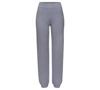 Strickhose ELBSAND, Damen, Gr. 44/46, N-Gr, blau (rauchblau meliert), Feinstrick, Obermaterial: 50% Viskose (LENZING™), 50% Polyester, meliert, unifarben, bequem lang, Hosen, mit eingestricktem Logo,