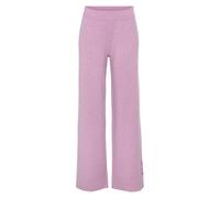 Strickhose ELBSAND, Damen, Gr. 40/42, N-Gr, rosa, Obermaterial: 50% Viskose, 28% Polyester, 22% Nylon, meliert, unifarben, lässig geschnitten lang, Hosen, mit weitem Bein und eingestricktem Logo, Loun