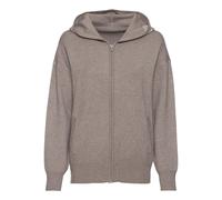 Strickjacke ELBSAND "- Loungejacke - Kapuzenjacken" Gr. 48/50, grau (taupe) Damen Strickjacken (46247016-48) taupe