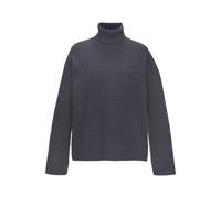 Sweater ELBSAND "- Rollkragenpullover - Loungeshirt" Gr. 40/42, grau (anthrazit meliert) Damen Sweatshirts (13211120-40) anthrazit meliert