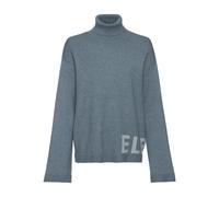 Sweater ELBSAND "- Strickpullover - Rollkragenpullover" Gr. 40/42, blau (petrol) Damen Sweatshirts (12237623-40) petrol