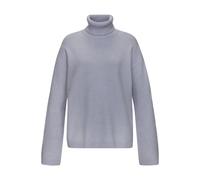 Sweater ELBSAND "- Rollkragenpullover - Loungeshirt" Gr. 44/46, blau (rauchblau meliert) Damen Sweatshirts (38695720-44) rauchblau meliert