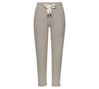 Sweathose ELBSAND "Brinja", Damen, Gr. L (40), N-Gr, grau (stein), Sweatware, Obermaterial: 95% Baumwolle, 5% Elasthan, unifarben, casual, figurumspielend lang, Hosen, mit Taschen und breiten Kordeln,