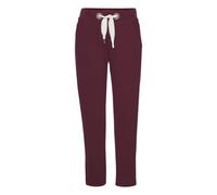 Sweathose ELBSAND "Brinja", Damen, Gr. XXL(44), N-Gr, weinrot, Sweatware, Obermaterial: 95% Baumwolle, 5% Elasthan, unifarben, figurumspielend lang, Hosen, mit Taschen und breiten Kordeln, Jogginghose