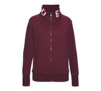 Sweatjacke ELBSAND "Alvis", Damen, Gr. XL (42), weinrot, angeraute Sweatware, Obermaterial: 95% Baumwolle, 5% Elasthan, unifarben, figurumspielend hüftlang, Sweatjacken Sweatjacke (44051061-XL) weinro