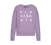 Sweatshirt ELBSAND "Ylva" Gr. M (38), lila Damen Sweatshirts mit Logodruck (26262667-M)
