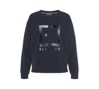 Sweatshirt ELBSAND "Fionni" Gr. M (38), blau (marine) Damen Sweatshirts mit großem Logoprint Bestseller (77859721-M)