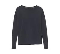 Sweatshirt ELBSAND "Raina" Gr. S (36), blau (marine) Damen Sweatshirts mit Logoprint am Rücken (58285164-S)