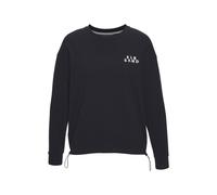 Sweatshirt ELBSAND "Carisa", Damen, Gr. XXL (44), marine, Sweatware, Obermaterial: 95% Baumwolle, 5% Elasthan, unifarben, figurumspielend hüftlang, Rundhals, Sweatshirts Sweatshirt, mit verstellbarem