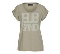 ELBSAND T-Shirt Damen khaki meliert Gr.M (38)