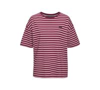 ELBSAND T-Shirt Damen rosé-weinrot gestreift Gr.L (40)