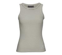 Tanktop ELBSAND "Isa" Gr. L (40), grün (grün, creme gestreift) Damen Tops (91053743-L) grün, creme gestreift