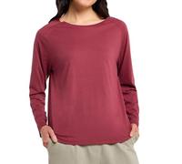 ELBSAND - Women's Tinna L/S Shirt - Longsleeve, Gr. L, rot (Ruby)