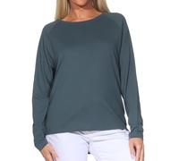 Elbsand Tinna Damen Langarm T-Shirt, Longsleeve Shirt, breiter Ausschnitt, locker geschnitten