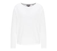 Elbsand Tinna Damen Langarm T-Shirt, Longsleeve Shirt, breiter Ausschnitt, locker geschnitten (DE/NL/SE/PL, Alphanumerisch, M, Regular, Regular, Bright white)